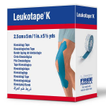 Leukotape k bande adhsive elastique bleu 2. 5cm x 5m