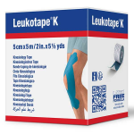 Leukotape k bande adhsive elastique bleu 5cm x 5m