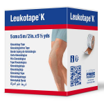 Leukotape k bande adhsive lastique chair 5 cm x 5 m