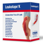 Leukotape k bande adhsive elastique rouge 2. 5cm x 5m