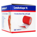 Leukotape k bande adhsive lastique rouge 5 m x 7, 5 cm