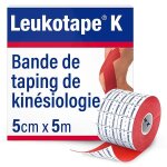 Leukotape k bande adh�sive elastique rouge 5cm x 5m