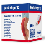 Leukotape k bande adhésive elastique rouge 5cm x 5m Leukotape k bande adhésive elastique rouge 5cm x 5m