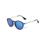 Loubsol femme lunettes de soleil bleu marine et argent