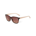 Loubsol femme lunettes de soleil ecaille et beige