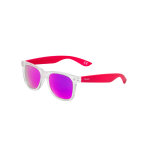 Loubsol femme lunettes de soleil transparente et rose