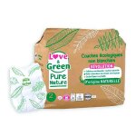 Love & green change b�b� pure nature couche �cologique taille 2 35 unit�s