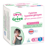 Love & green culottes apprentissage t5 (12 - 18 kg) hypoallerg�niques x 29