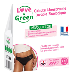 Love & green culotte menstruelle lavable ecologique taille 34 flux normal
