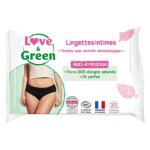Love & green gel lingettes intimes 20 unit�s
