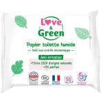 Love & green papier toilette humide 55 unit�s