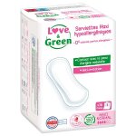 Love & green serviettes hypoallerg�niques maxi normal 16 unit�s