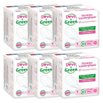 Love & green serviettes z�ro irritation ultra - absorbantes normal 14 unit�s lot de 6