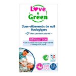 Love & green sous - v�tements de nuit �cologiques enfants 8 - 15 ans 12 unit�s