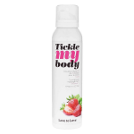 Love to love tickle my body fraise - mousse de massage crpitante - 150ml