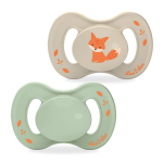 Luc & la duo sucettes nature  + 18 mois renard tterelle anat. extra - fine