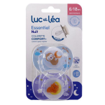 Luc et la essentiel 2 sucettes nuit anatomiques 6 - 18 mois