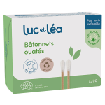 Luc et l�a hygi�ne et soins b�tonnet ouat� tige papier recycl� 200 unit�s