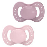Luc et la sucette anatomique vgtale 0 - 6m rose lot de 2