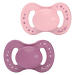 Luc et la sucette anatomique vgtale + 18m rose lot de 2