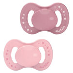 Luc et la sucette anatomique vgtale 6 - 18m rose lot de 2