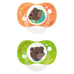 Luc et la sucette physiologique petit ours brun + 6m lot de 2