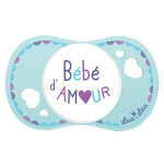 Luc et la sucette physiologique silicone 0 - 6m bb d'amour
