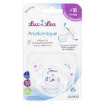 Luc et léa sucette silicone + 18m joues bisous Luc et léa sucette silicone + 18m joues bisous