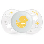 Luc et la sucette silicone canard jaune 0 - 2m