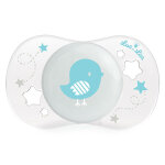 Luc et la sucette silicone oiseau bleu 0 - 2m