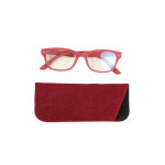 Lunettes reflets bleus adulte rouge