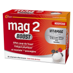 Mag2 boost effet coup de fouet go�t fruits rouges 20 comprim�s effervescents