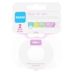Mam allaitement bout de sein silicone taille l lot de 2 + bote de strilisation