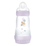 Mam biberon easy start / anti - colique lilas tétine débit 2 260ml Mam biberon easy start / anti - colique lilas tétine débit 2 260ml