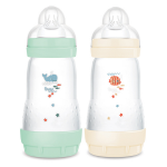 Mam biberon esac classique 260ml menthe + coton ttine dbit 2 2 x 260ml