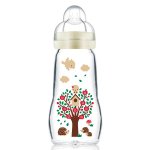 Mam biberon verre + 0m hrisson blanc 260ml