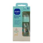 Mam biberon verre nature  lin t�tine d�bit 1, 170ml