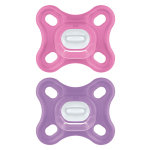 Mam comfort sucette physiologique + 0m rose lot de 2 + bo�te de conservation