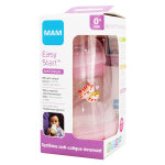 Mam easy start biberon anti colique + 0m tigre rose 160ml