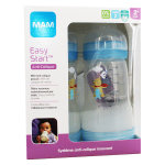 Mam easy start biberon anti - colique dbit 2 + 2m ours bleu lot de 2 x 260ml