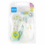 Mam kit sucette silicone 0 - 6m + attache sucette lapin carotte