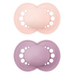 Mam original sucette anatomique + 6m couleurs de la nature rose lot de 2