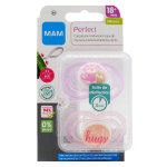 Mam perfect sucette anatomique + 18m tigre hugs lot de 2 + bote de strilisation