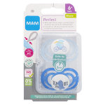 Mam perfect sucette anatomique + 6m ours t - rex lot de 2 + bo�te de st�rilisation