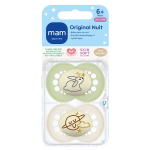 Mam sucette original nuit 6 + mois silicone x2