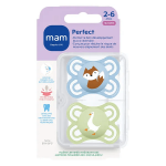 Mam sucette perfect 2 - 6 mois silicone x2