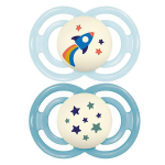 Mam sucettes perfect nuit tend 18 + silicone x2 Mam sucettes perfect nuit tend 18 + silicone x2