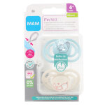 Mam sucette perfect silicone + 6m raton laveur renard lot de 2 + bo�te de st�rilisation