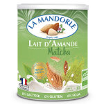 La mandorle boisson instantanée en poudre lait d'amande matcha bio 400g La mandorle boisson instantanée en poudre lait d'amande matcha bio 400g
