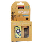 Manouka bracelet anti - moustiques jaune feuille + recharge 6ml